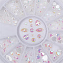 Water Dropped Elongated Glass Stone Nail Art Rhinestone DIY Tips Manicure Decor