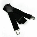 Dress Sturdy Strap Clip Clip-on Adjustable Trousers Belt Braces Suspenders