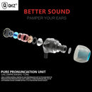 QKZ DM7 In Ear Earphone Metal Heavy Bass Enthusiast HiFi Headphones (w/Mic)