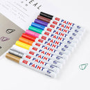12 Colors Set Waterproof Car Tyre Tire Fast Dry Car Tyre Tire Metal
