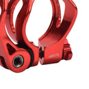 MTB Road Bike Seat Post Clamp Quick Release Seatpost Collar 31.8mm (Red) Newly