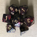 7cps 6 Set Multi Sided Digital Dices Colorful Acrylic Accessories for Board Game
