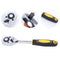 1/4 Torque 24 Teeth Ratchet Socket Wrench Set for Vehicle Bike Repair Tool Newly