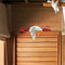 Miniatures Wooden Chicken Ornament Door Case Top Sculpture Artworks Chicken