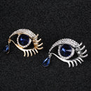 Pendant Imitation Rhinestone Pins Blue Eye Brooch Badge Angel's Tears Pin Clip
