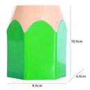 Pen Vase Makeup Brush Holder Stationery Desk Contain Office Supply (Green) Newly