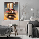 Paint By Numbers Kit DIY Book Ladder Colouring Oil Art Picture Wall Decor