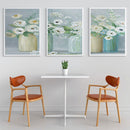 3 Panels Vase Oil Paint By Numbers Kits Canvas Picture Wall Art DIY Craft