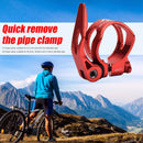 MTB Road Bike Seat Post Clamp Quick Release Seatpost Collar 31.8mm (Red) Newly