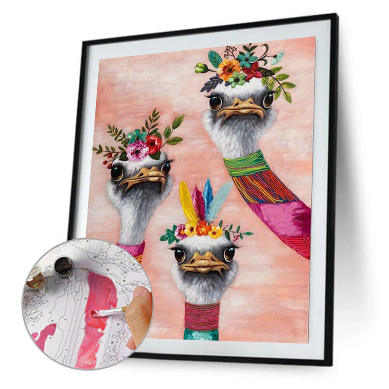 Sharp-billed Animal Frameless Picture Oil Paint By Numbers Hand Painted Picture