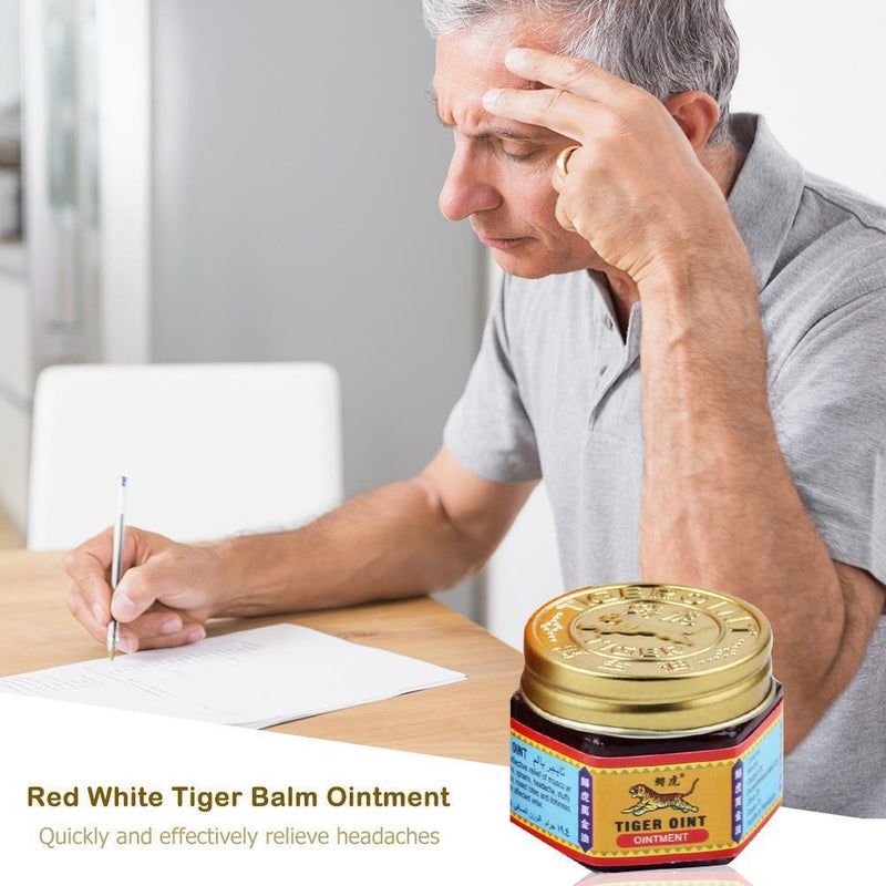 Red Tiger Balm Headache Stomachache Painkiller Muscle Relieving Ointment Newly