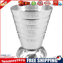 ?2pc?Stainless Steel Measure Cup Cocktail Tool Bar Mixed Drink Jigger Spoon