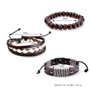 Multi-Layer Handmade PU Retro Braided Bracelet Jewelry for Men Women(9)
