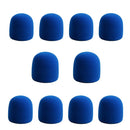 10pcs Microphone Windscreen Sponge Cover Mic Foam Protective Caps (Blue) Newly