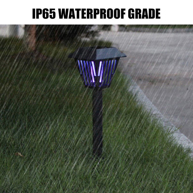 LED Solar Mosquito Killer Lamp Outdoor Waterproof Lawn Stake Night Lights Newly
