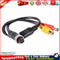 M12 4Pin Aviation Head to RCA Female DC Male Extension Cable Adapter (B) Newly