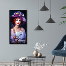 11CT 3 Beach Printed Full Embroidery Lady Needlework DIY Cross Stitch Kits