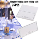 Wedding Table Place Cards White Table Numbers Cards Name Cards for Table Settin`