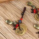 Car Key Rings Lucky Wealth Pendant Chinese Keyring Money Bag Keychain Brass