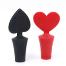 Wine Keeper Bottle Plug Poker Shaped Red Wine Bottle Cap Wine Stoppers Silicone