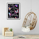 5D Kit Rhinestone Picture DIY Butterfly Letter Full Round Drill Diamond Paint
