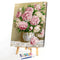 Peony Flower 30x40cm DIY Paint By Numbers Oil Painting Kits Canvas