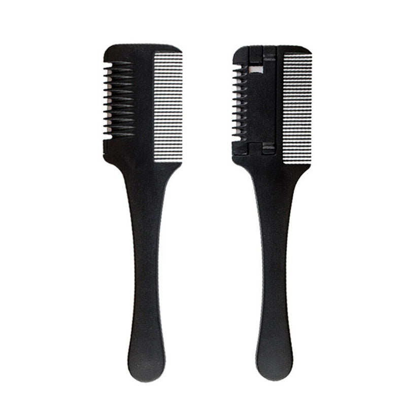 Hair Comb Cutter Trimmer with Stainless Steel Blade Hairdressing Haircut Razor