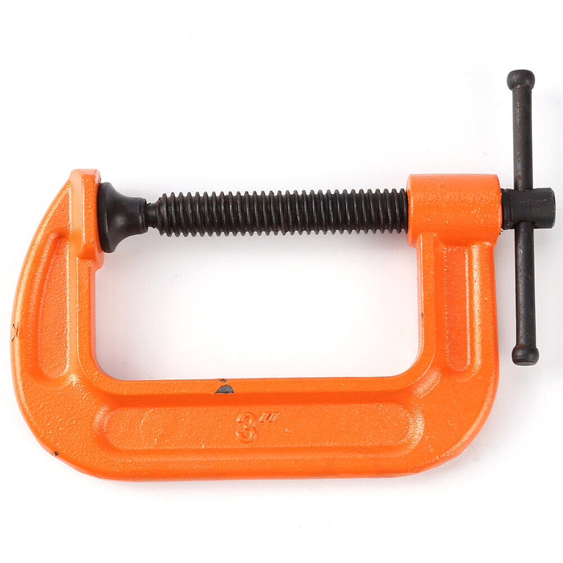 Heavy Duty G Wood Clamp Steel Woodworking Fixture for Carpentry (3 inch) Newly