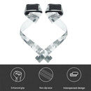 2pcs Gym Lifting Wrist Straps Anti-slip Hand Wraps for Powerlifting (Grey) Newly