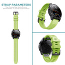 26mm Silicone Strap for Garmin Fenix 7X/6X/5X/5X Plus/3 Sport Watch (Green)
