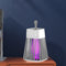 Electric Bug Insect Trap LED Lamp Mute Mosquito Killer (Rechargeable Grey) Newly