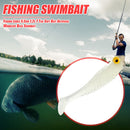 Fishing Lures 5.5cm T Tail Soft Bait Wobbler Bass Swimbait (Luminous 10pcs)