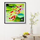 5D DIY Full Drill Diamond Painting Swimming Fish Cross Stitch Embroidery Decor