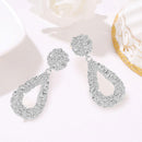 Water Drop Geometric Metal Drop Earrings for Women Ear Stud Party Jewelry Gif