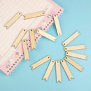 Unfinished Rectangle Gift Hanging  Wooden Tags Scrapbooing Rope Wedding