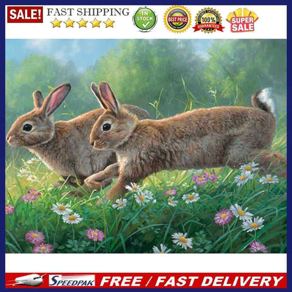Bushes Animals Oil Paint By Numbers Kit DIY Acrylic Painting on Canvas Drawing