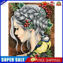 Flower Girl Oil Paint By Numbers Kit DIY Acrylic Painting on Canvas Decor