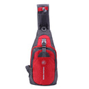 Chest Bag Outdoor Sport Travel Shoulder Sling Backpack Pouch(Red)