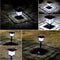 #A Waterproof Solar Pillar Light Garden Post Cap LED Fence Lamp (Warm Light)