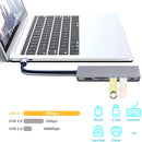 USB C HUB 4K 30Hz Type C to HDMI-compatible USB 3.1 PD 100W Adapter 6 in 1 Dock