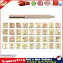 Carbon Steel Letters Stamping Symbol Set 36 Stamps Leather Marking Tools Newly