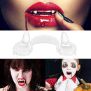 Halloween Vampire Teeth Silicone White Sharp Stretching Vampire Fangs Prop Newly