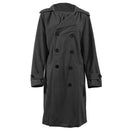 Mens Winter Double-breasted Warm Coat Jacket Wool Parka Overcoat Grey XXL