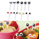 Food Fruit Picks Forks Cartoon Design Children Bento Lunch L6O1 Z9Y2 Box E6O0