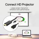 HDMI Compatible to DP Converter Adapter Cable with USB Power 4K 60Hz 0.25m