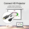 HDMI Compatible to DP Converter Adapter Cable with USB Power 4K 60Hz 0.25m