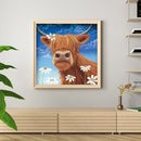 Full Cross Stitch Eco-cotton Thread 11CT DIY Handmade Art Stamped Cattle Kit