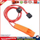 Outdoor Camping Hiking Whistle with Lanyard Survival Emergency Tool (Red) Newly
