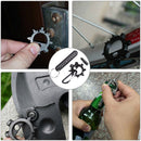 12 in 1 Screwdriver Anti-lost Keychain Opener Bicycle Multi Repair Tools Newly