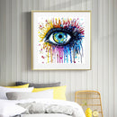 Full Embroidery Eco-Cotton Thread 11CT Counted DIY Color Eye Cross Stitch K